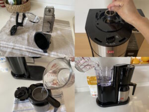 メリタ コラム コーヒーメーカーのお手入れ方法