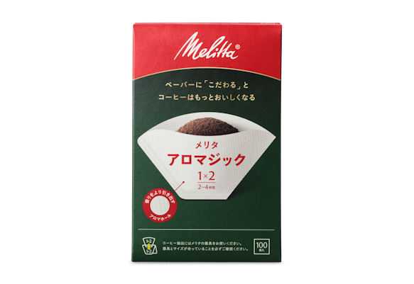 メリタ フィルターペーパー　アロマジック1×2 ナチュラルホワイト100枚